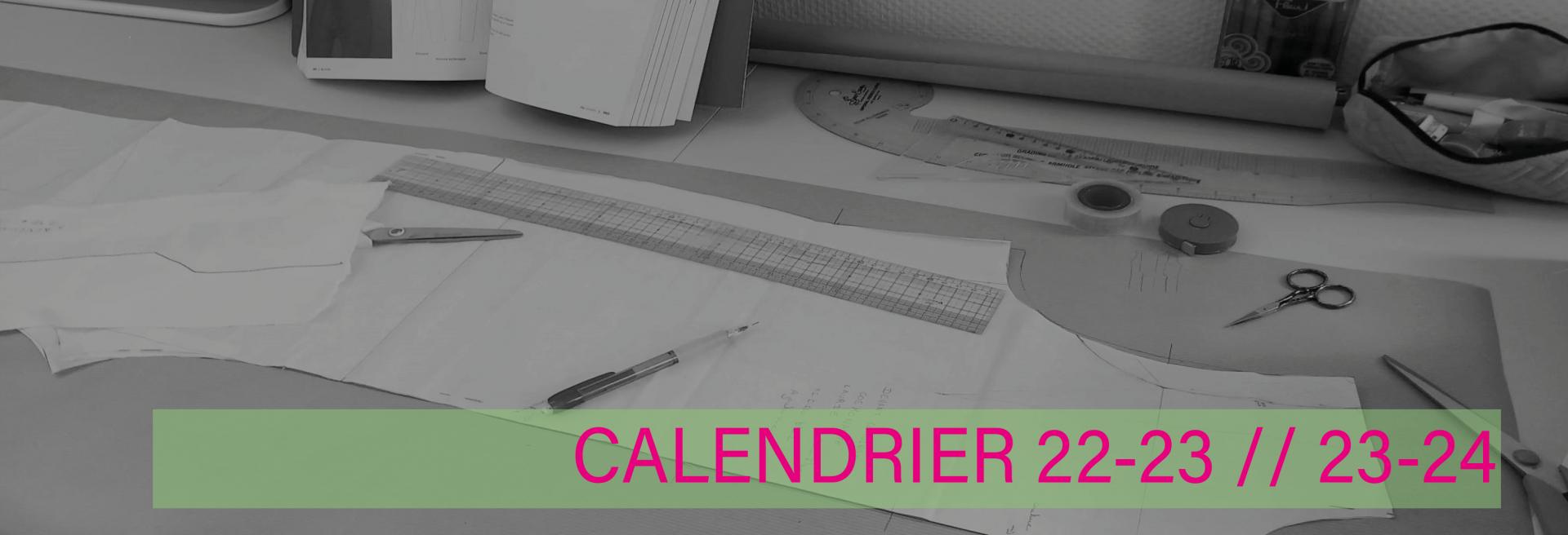 Bandeau calendrier 222 23 23 24